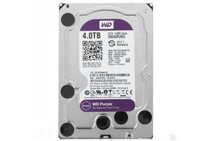 Жесткий диск SATA-3 4Tb WD Purple 5400rpm